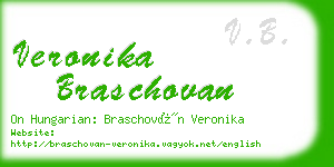 veronika braschovan business card